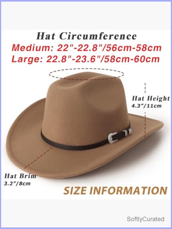 Glitter Cowboy Hat Rhinestone Western Cowgirl Wide Brim Felt Fedora Rolled Up main image 7